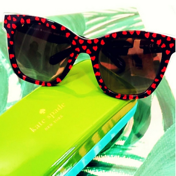 Kate Spade Emmylou 51mm Heart Sunglasses ❤ - Picture 8 of 8